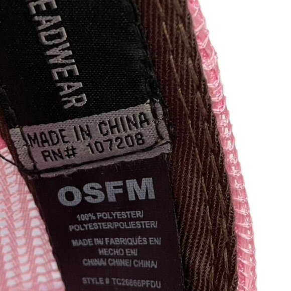 H3 Headwear Pink Trucker Hat Pink Floyd Dark side of the Moon Graphic One Size - Picture 6 of 8